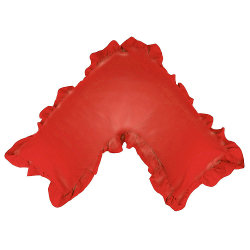 red-european-pillowcase